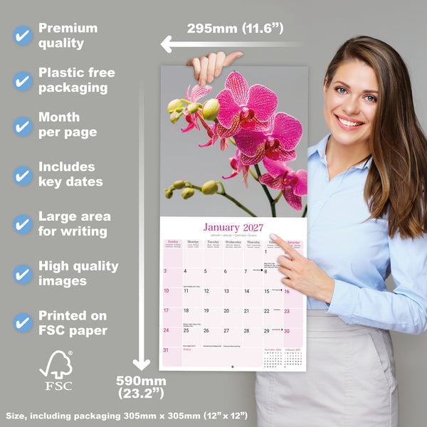 Orchids Calendar 2027