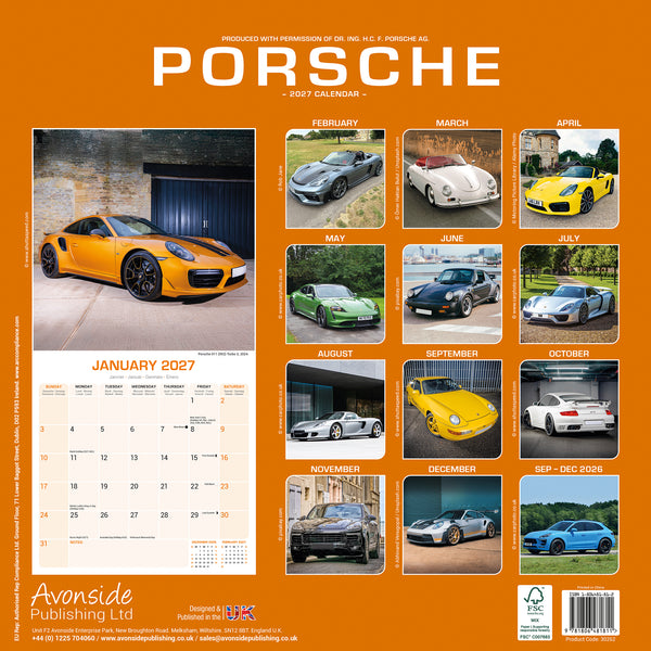 Porsche Calendar 2027