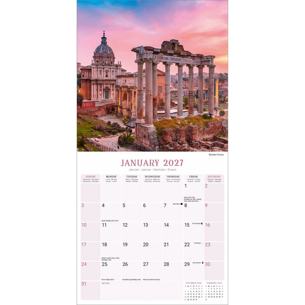 Rome Calendar 2027