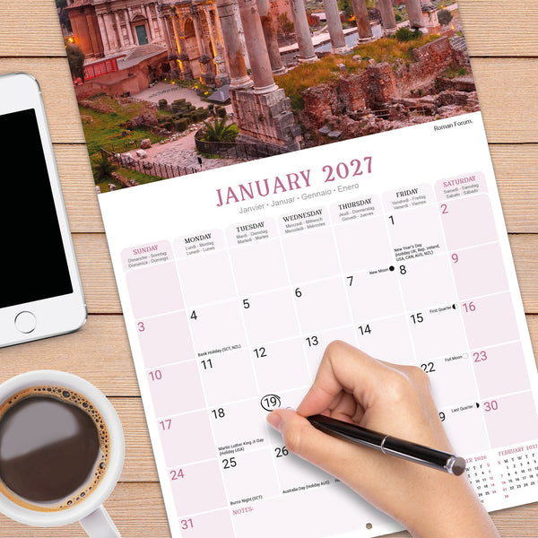 Rome Calendar 2027