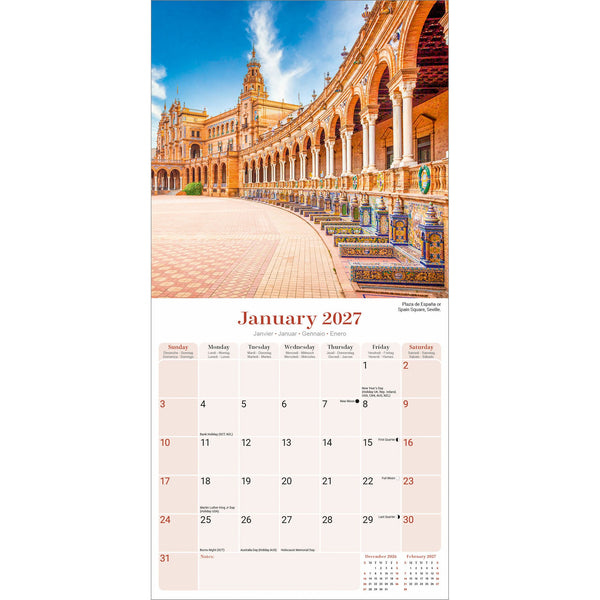 Spain Calendar 2027