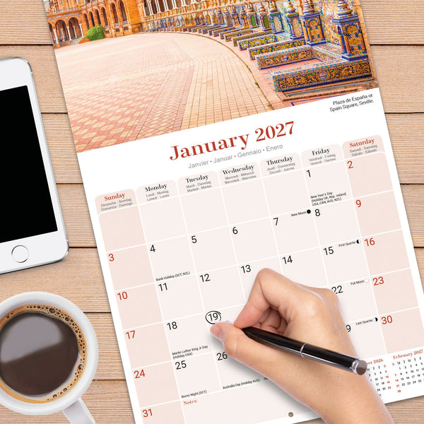Spain Calendar 2027