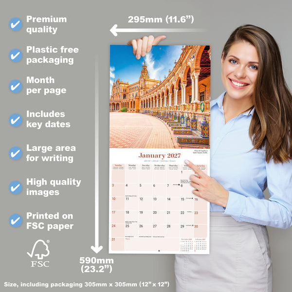 Spain Calendar 2027