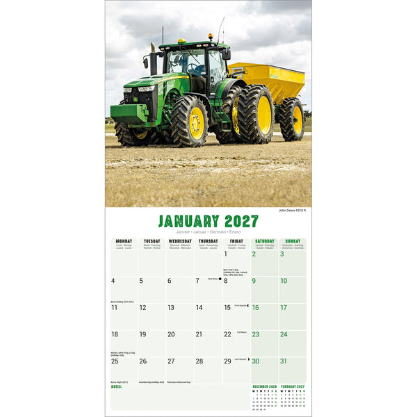 Tractors Calendar 2027