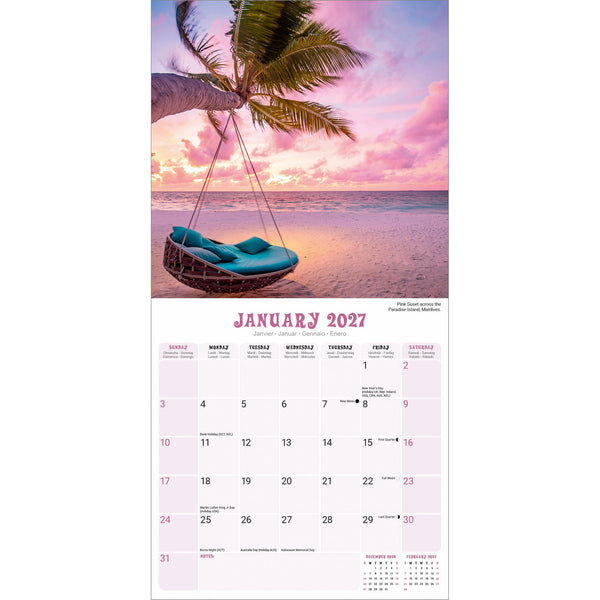 Tropical Islands Calendar 2027