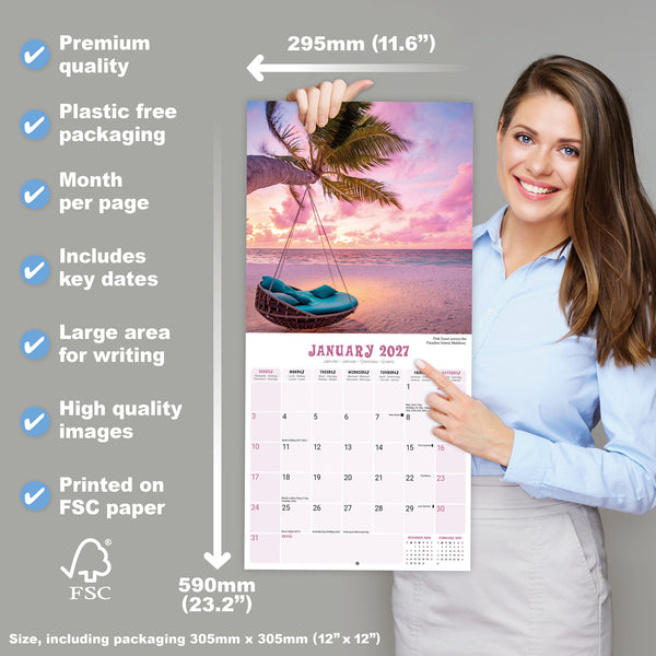 Tropical Islands Calendar 2027