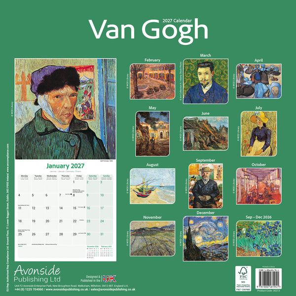 Van Gogh Calendar 2027