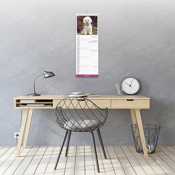 Bichon Frise Calendar 2027 Slimline