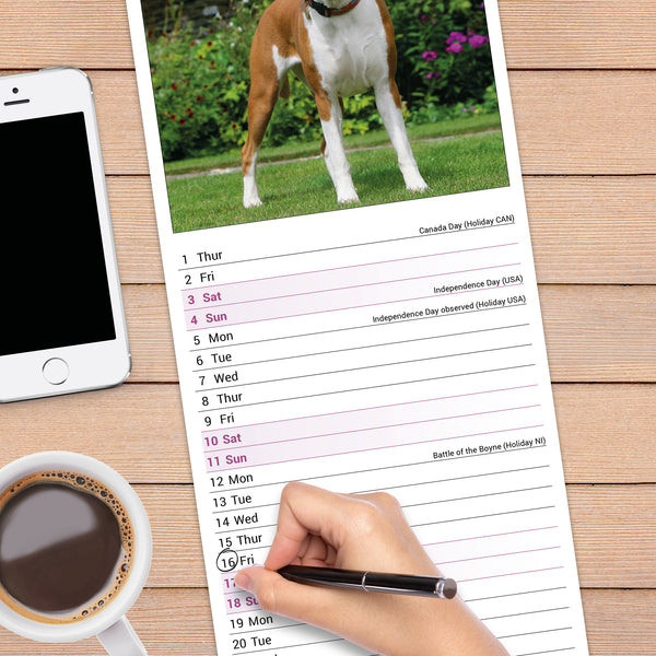 Boxer Calendar 2027 Slimline