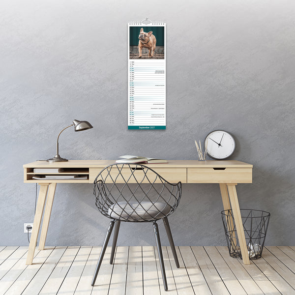 French Bulldog Calendar 2027 Slimline