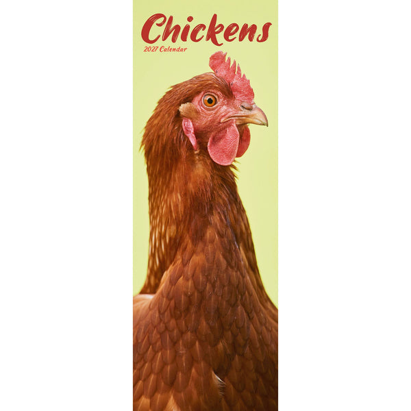 Chickens Calendar 2027 Slimline