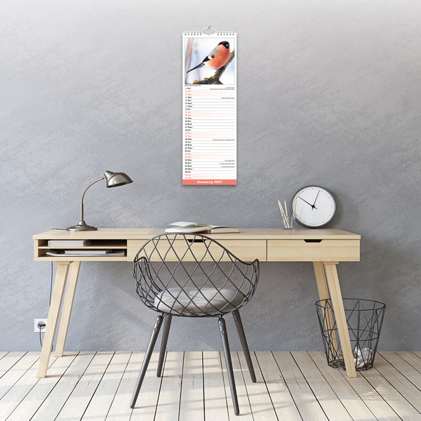 Garden Birds Calendar 2027 Slimline