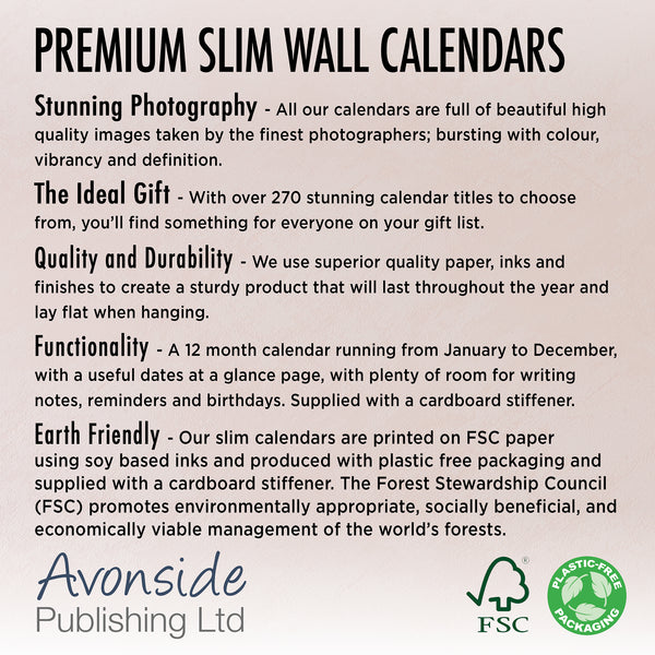 Garden Birds Calendar 2027 Slimline