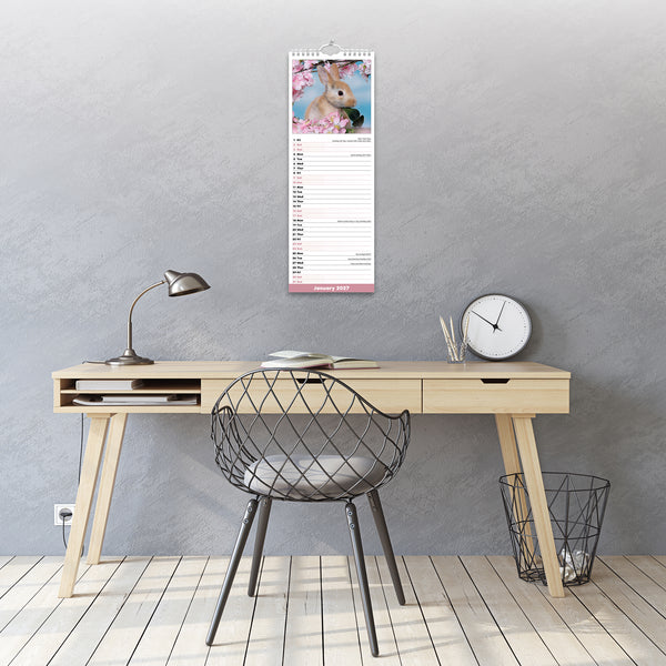 Rabbits Calendar 2027 Slimline